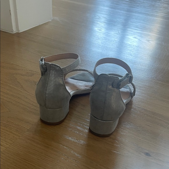 Limelight Silver Kids Dress Shoes with Rhinestone Accents - Picture 2 of 3